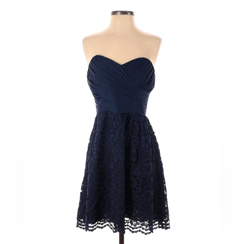 Davids Bridal Short sweetheart neckline bridesmaid dress